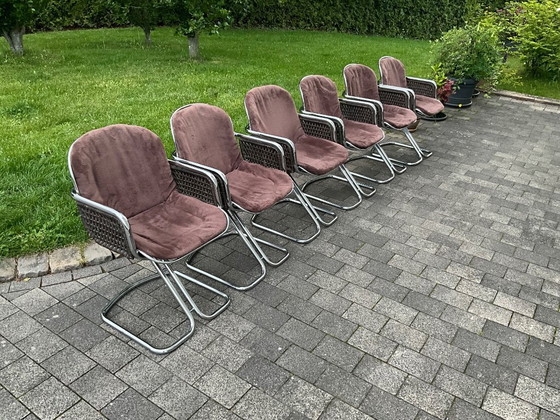 Image 1 of 6 stoelen in de stijl van Gastone Rinaldi