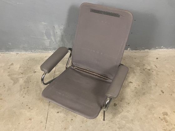 Image 1 of Sillón giratorio Cuero Cromo Escandinavo