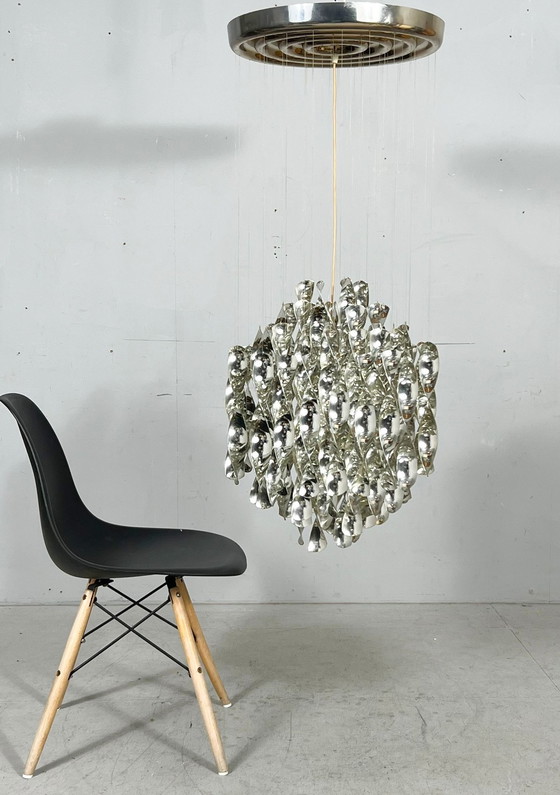 Image 1 of Lampada da soffitto a spirale di Verner Panton per Lüber AG, modello SP1, Germania, anni '70.