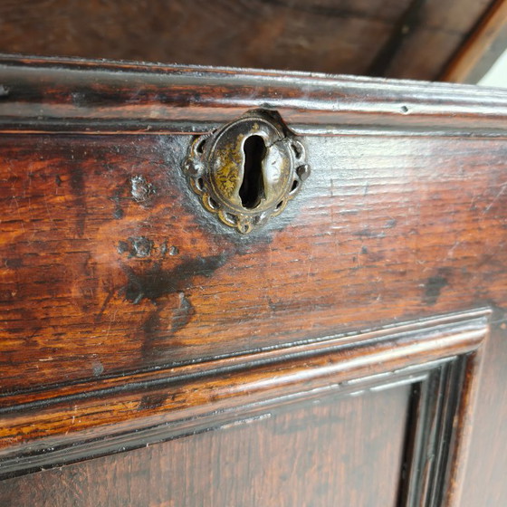 Image 1 of Cassapanca in quercia georgiana del XVIII secolo / cassapanca per coperte