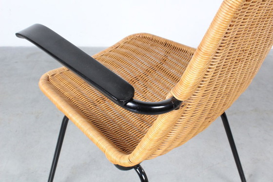 Image 1 of Rohé Noordwolde Rattan-Esszimmerstuhl mit Armlehnen