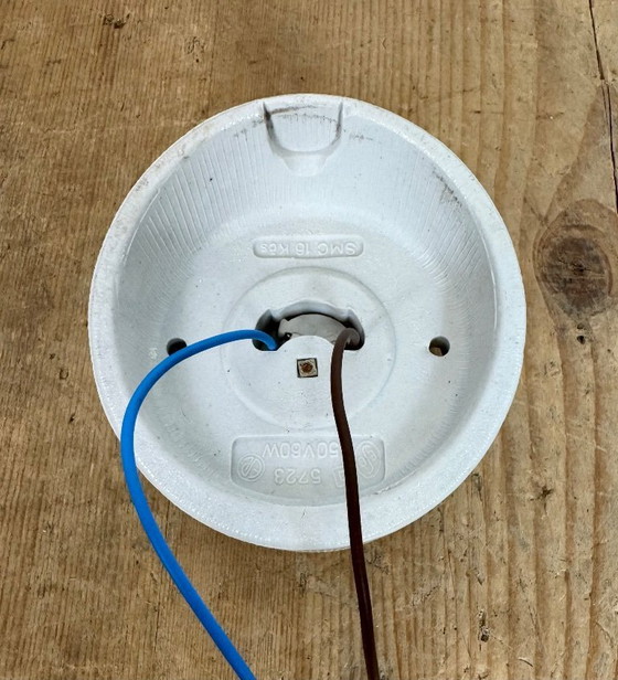 Image 1 of Vintage White Porcelain Wall Light, 1970s