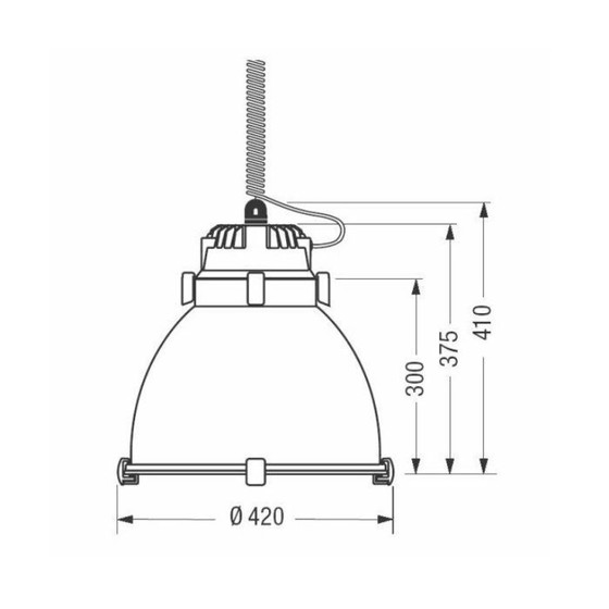 Image 1 of Industrial pendant lamp ing. castaldi, illuminazione Italy (Sosia F42E )