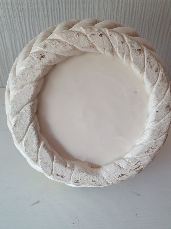 Image 1 of Vintage Ceramic Apple Pyramid in Basket - Very Good Condition!