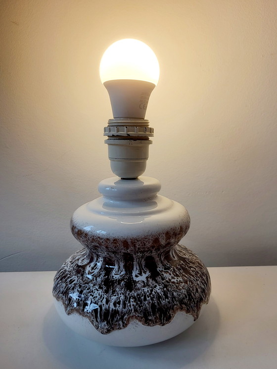 Image 1 of Vintage Fat Lava Table Lamp With Shades of Brown, 1970s