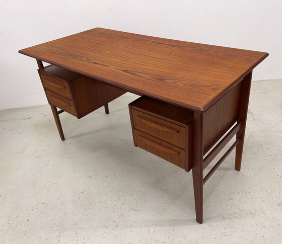 Image 1 of Gunnar Nielsen Teak Desk for Tibergaard, 1960s.