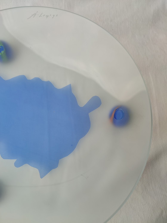 Image 1 of Coupe à fruits en verre Loy Design, posée sur pieds sphériques