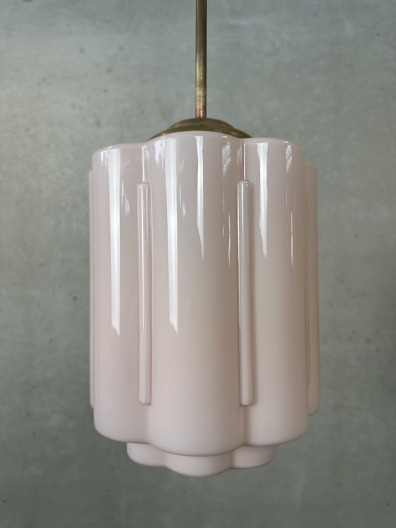 Image 1 of Lampada Art déco - opalina rosa
