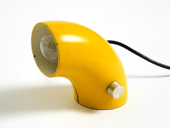 Image 1 of Very rare original Space Age 60s yellow table lamp made of iron by Temde