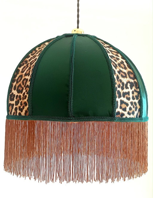 Lampada a Sospensione Leopardo e Frange