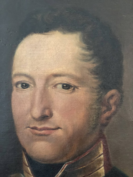 Image 1 of Grand portrait militaire ancien d'un baron allemand, 1870