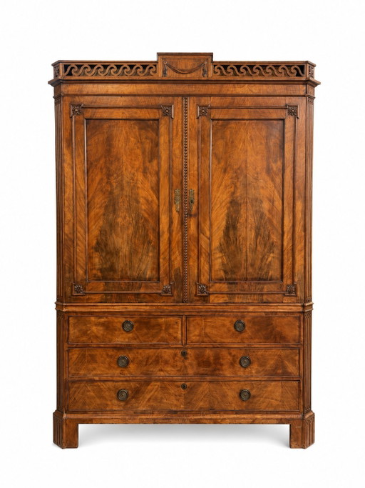 Armario/librería de caoba antigua de gran tamaño – vitrinekasten, Wood