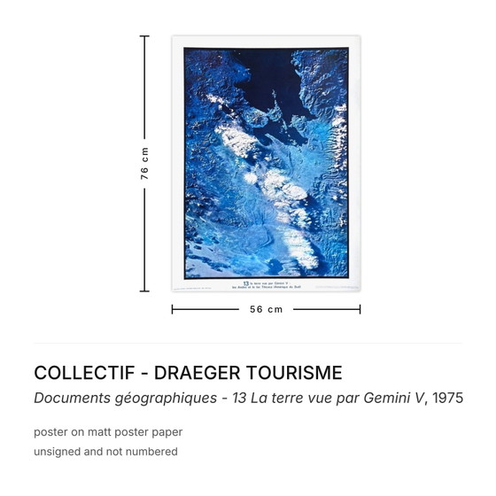 Kollektiv – Draeger Tourismusplakat Geographische Dokumente – 13 Die Erde aus der Ferne gesehen – Posters (photo 3 of 5)