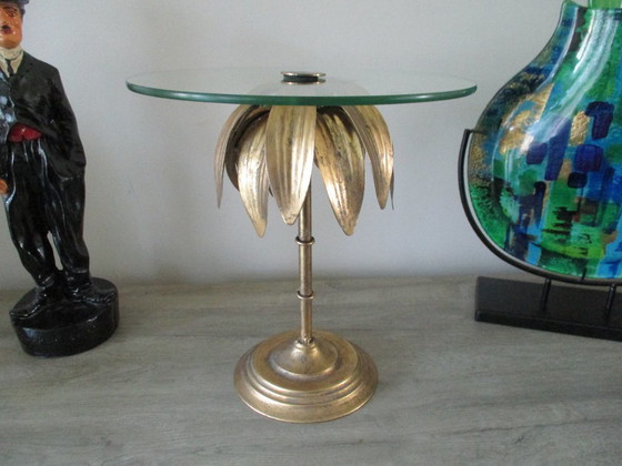 Image 1 of Cake stand, Hollywood Regency style, palm tree, bronze, 32 cm.