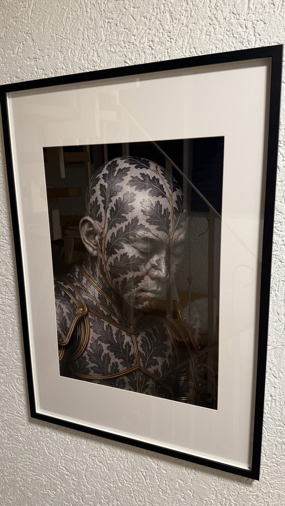 Image 1 of Kintsugi Samurai Titan Krieger von Rotan Hunt Wandbild