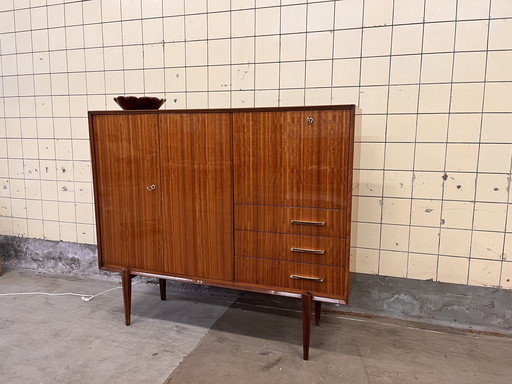 Vintage high-gloss bar cabinet by Van Pelt