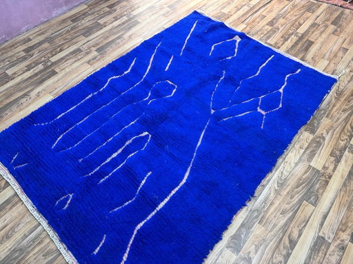 Magnifico Tappeto Blu in Lana 170/250cm – vloerkleden en tapijten, Wool (photo 2 of 10)