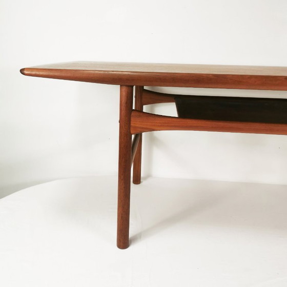 Mesa de centro de teca Mid-Century, Arrebo Møbler, diseñada por Robert Christensen, Dinamarca, años 60. (photo 2 of 15)