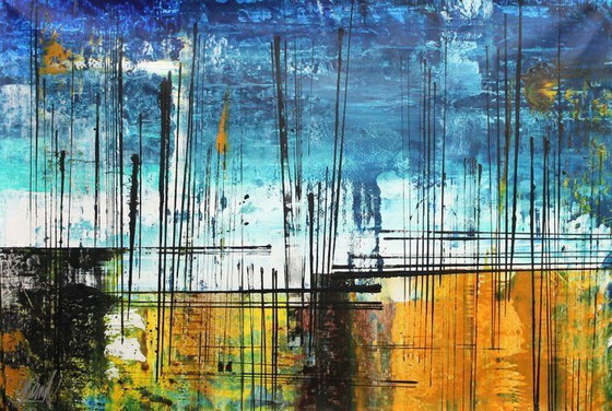 Painting "volume 910", Guiseppe Panzica, Paintings & Drawings, Canvas, Wood, Brown (photo 4 of 12)