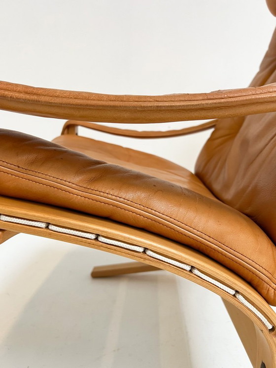 Image 1 of Fauteuil Siesta avec repose-pieds, conçu par Ingmar Relling pour Westnofa, années 1970