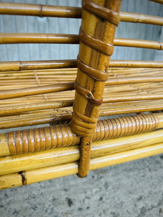 Lettino/lounge in rattan stile vintage anni '50 – Rohé Noordwolde, Letti da giorno (photo 7 of 8)