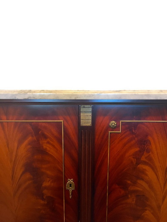 Image 1 of Louis XVI style sideboard in solid mahogany