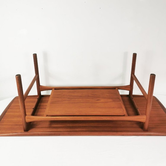 Mesa de centro de teca Mid-Century, Arrebo Møbler, diseñada por Robert Christensen, Dinamarca, años 60. (photo 10 of 15)