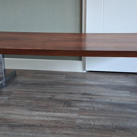 Image 1 of Table basse design du milieu du siècle. Meubelindustrie Gelderland N.V. Culemborg. Palissandre.