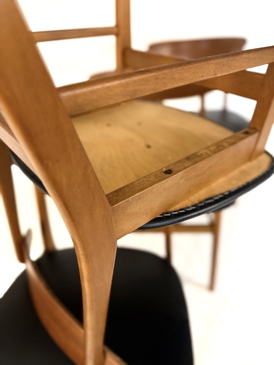 Image 1 of 4x vintage eetkamerstoel model 201, Farstrup Møbler ‘60 