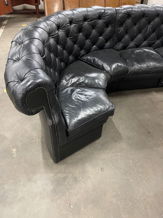 Vintage Huge Chesterfield Style Sofa, 4 Modules – Modular sofas, Leather (photo 8 of 14)
