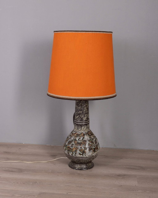 Vintage 1960s Ceramic Floor Lamp, West Germany Design