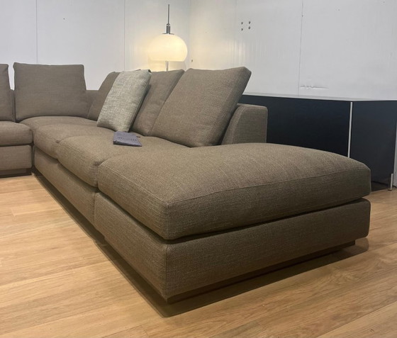Image 1 of Wie neu Minotti Andersen Ecksofa Taupe + Ottomane