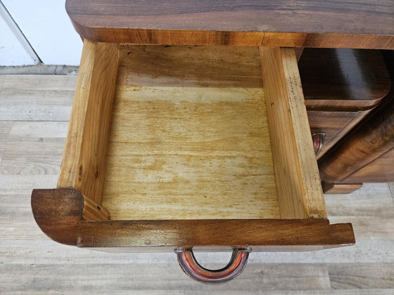 Image 1 of Mesitas de noche Art Déco en madera de nogal