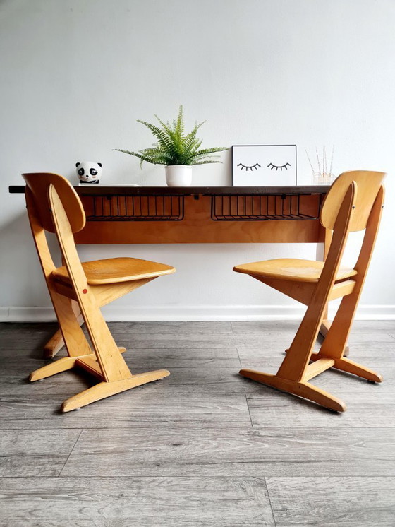 Image 1 of Sedie da scrivania vintage per bambini CASALA, set da 3