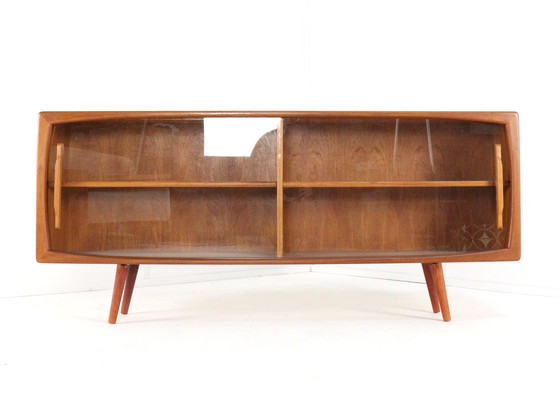 Image 1 of Credenza Dyrlund Vitrine Credenza 'Simested' vintage