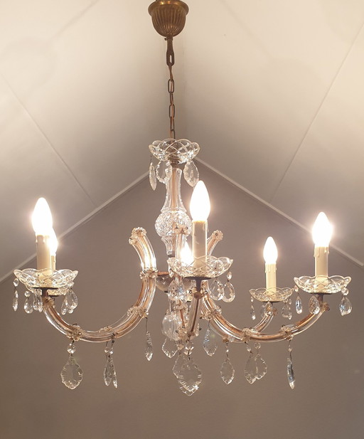 Lustre à six branches en cristal Maria Therisia