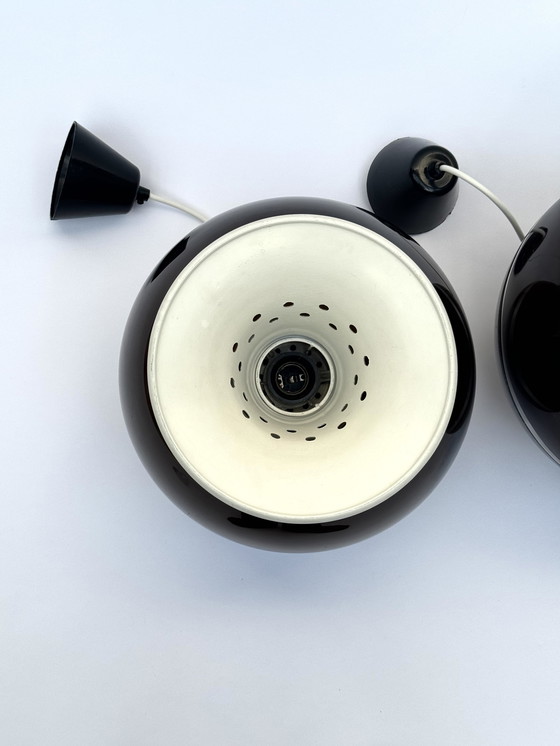 Image 1 of Lampade a sospensione Dijkstra Globe, set di tre, stile spaziale, futuristico