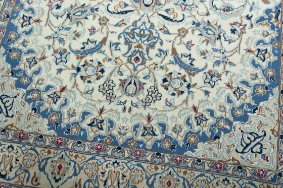 Image 1 of Handgeknoopt oosters tapijt Nain 9La - 200 x 127 cm - met zijde - Fijngeknoopte kunst