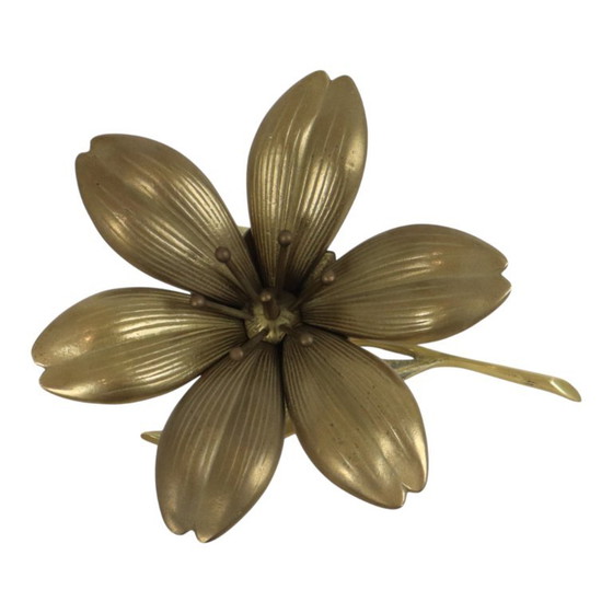 Posacenere con scultura a forma di giglio in ottone, stile metà secolo. – Oggetti decorativi, Brass (photo 17 of 18)