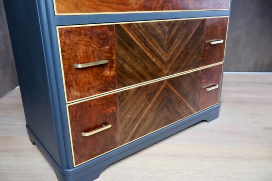Restaurierte Art-Deco-Kommode in Walnussfurnier – Kommoden, Wood (photo 5 of 18)