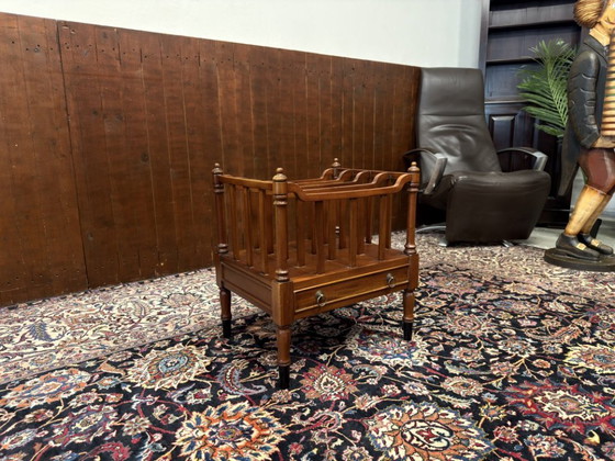 Antico portariviste inglese – Legno, Ottone (photo 2 of 6)