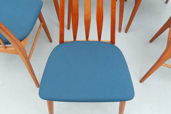 Image 1 of 8x sillas de teca "Eva" de Niels Koefoed para Koefoed Hornslet (años 60)