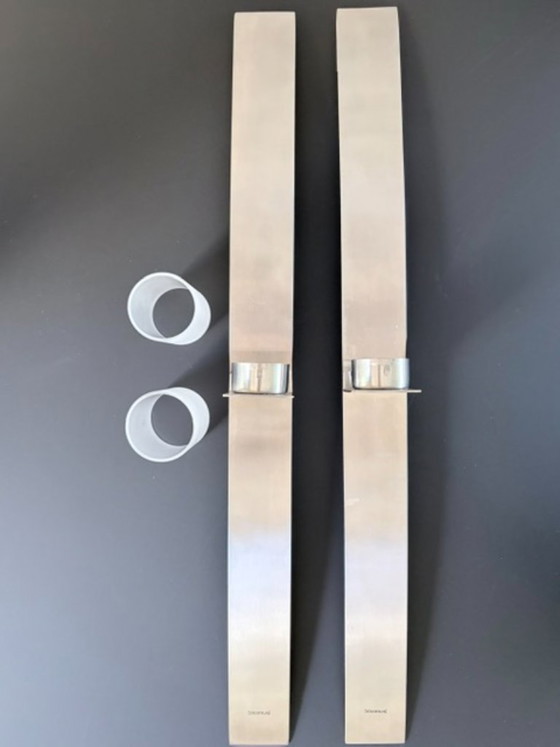 Set de 2 apliques de pared Blomus de acero inoxidable 60 cm – Decoración de pared, rvs (photo 20 of 21)