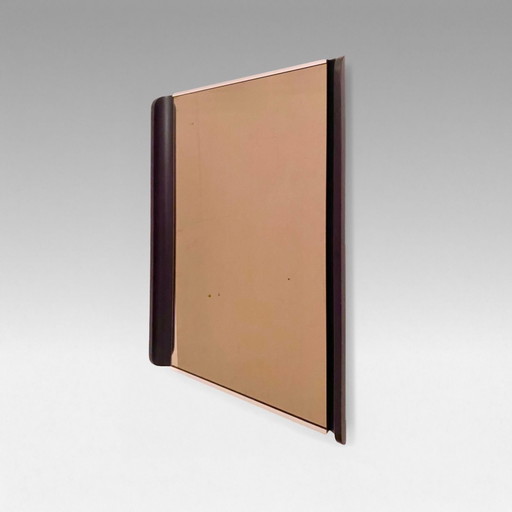 1X Midcentury Modern Barbershop Wandspiegel, Italien 1970