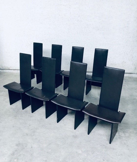 Image 1 of Postmodern Design RENNIE Dining Chair set by Kazuhide Takahama for Simon Gavina, Italy 1980's