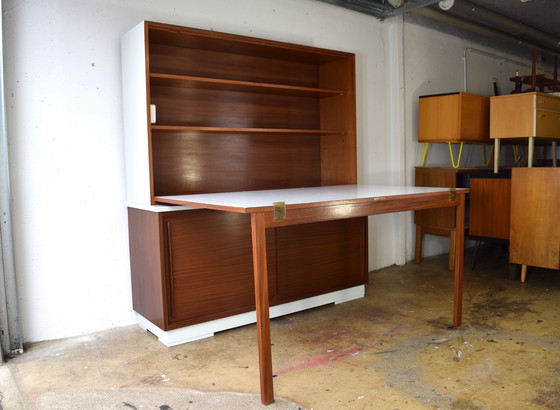 Image 1 of 1960s Bureau Vintage Drawing Table Desk Schreibtisch
