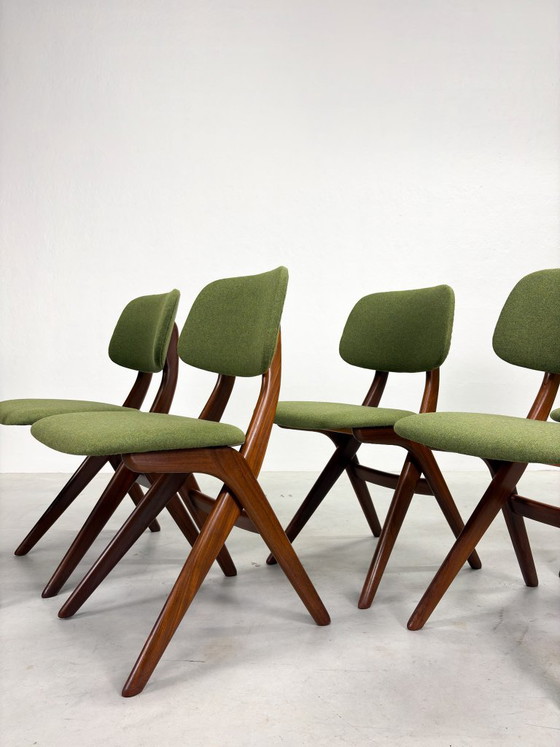 Set di sedie da pranzo 'Scissor' di Louis van Teeffelen – Legno (photo 4 of 20)