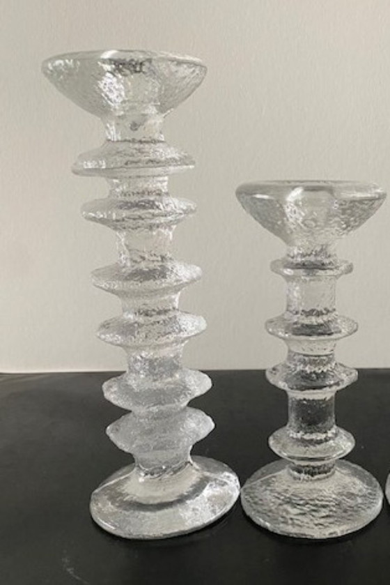Image 1 of iittala Timo Sarpaneva 4 ikonische signierte Kerzenhalter Festivo