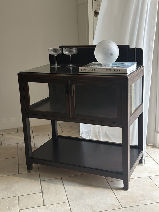 Armoire à thé Art déco de l'école d'Amsterdam