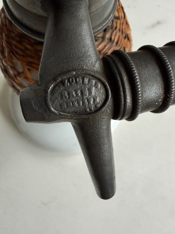 Antica gazogena francese, Briet, Oggetti decorativi, Vetro, Metallo, Marrone (foto 4 di 7)